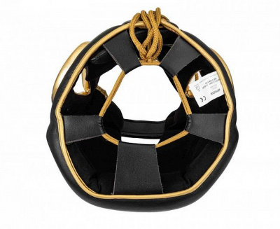 Шлем боксерский AdiStar Pro Head Gear adiPHG01M черно-золотой