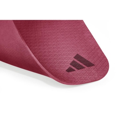 Коврик (мат) для йоги 183x61x1 Adidas ADYG-10003CB, цвет бордовый