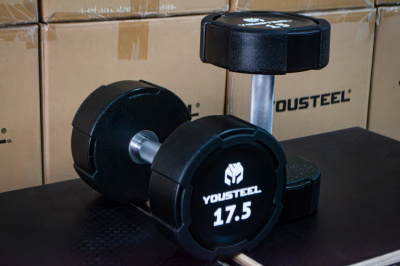 Гантель EVO 17,5кг полиуретановая YouSteel