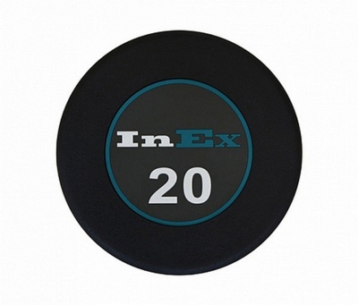 Фиксированные обрезиненные гантели 35кг Inex GMAX GRD-N-35KG