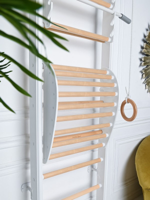 Детский спортивный комплекс Perfetto Sport "Scala in legno 1" bianco-naturale PS-115