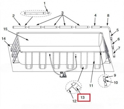 Крепление для U-балок Rectangular Ultra Frame Intex 10938