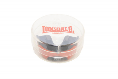 Капа 1-челюстная Lonsdale Lion Guard 160069 BK/RD черный\красный