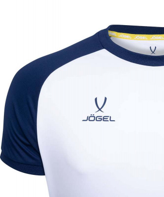 Футболка футбольная Jogel JFT-1021-019-K, белый/темно-синий, детская