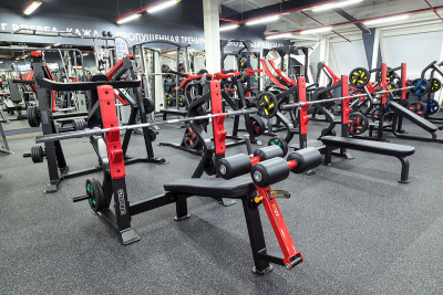 Олимпийская скамья с отрицательным наклоном для жима Impulse SL7030 | Premium Fitness