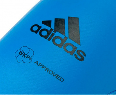 Защита голени и стопы Adidas WKF Shin & Removable Foot синяя 661.35