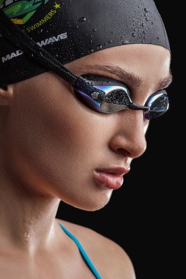 Стартовые очки Mad Wave Record breaker M0454 01 0 08W голубой