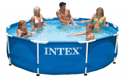 Каркасный бассейн круглый 305х76см Intex Metal Frame 28200