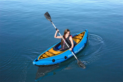 Байдарка надувная Cove Champion, 275x81см, весло, насос Bestway 65115