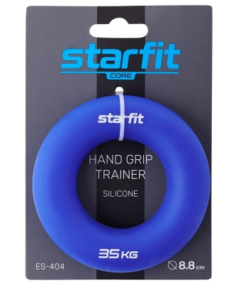 Эспандер кистевой Star Fit Кольцо, d8,8 см, 35 кг, силикогель ES-404 темно-синий