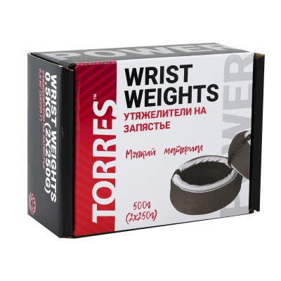 Утяжелители на запястье (2штх250г) Torres PL607605