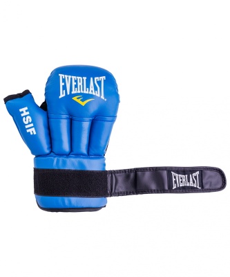 Перчатки для рукопашного боя Everlast HSIF PU, синие 12 oz RF3212