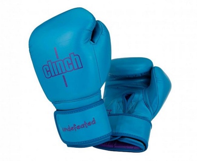 Перчатки боксерские Clinch Undefeated C161 светло-синий