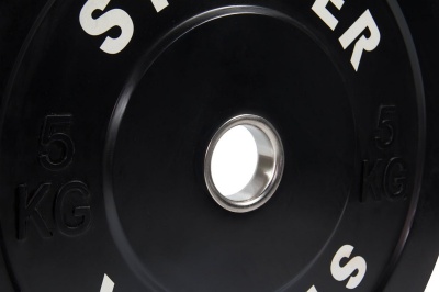 Каучуковый диск (rubber bumper plates) 5 кг Stecter