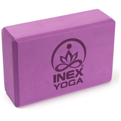 Блок для йоги 23x15x7см Inex EVA Yoga Block 3" YGBK3-PL сливовый
