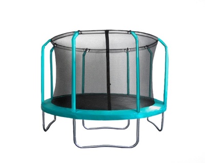 Батут с защитной cеткой Perfetto Sport Premium Strong 10", d300см, зеленый