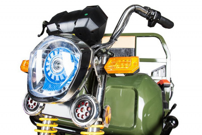 Грузовой электрический трицикл RuTrike Гибрид 1500 60V1000W зеленый