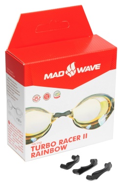 Стартовые очки Mad Wave Turbo Racer II Rainbow M0458 06 0 06W