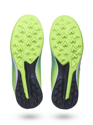 Бутсы футбольные Atemi TURF KIDS SBA-006 ярко-салатовый\синий