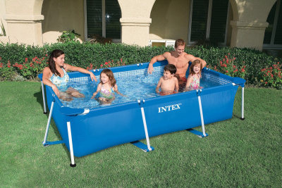 Каркасный бассейн прямоугольный 260х160х65см Intex Rectangular Frame 28271