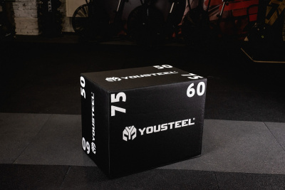Тумба мягкая для запрыгивания YouSteel 75х60х50см