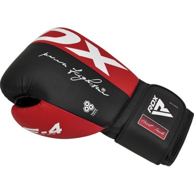 Перчатки тренировочные RDX BGR-F4R-14oz красный\черный