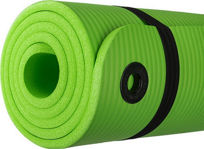 Коврик для йоги и фитнеса 180x60x1см Sundays Fitness IR97506 569292 зеленый
