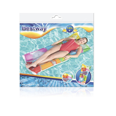 Матрас надувной 183x69см Bestway 44033 цветной
