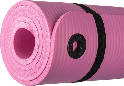 Коврик для йоги и фитнеса180x60x1см Sundays Fitness IR97506 569288 розовый