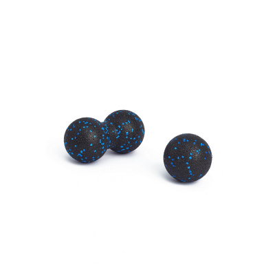 Массажный мяч 8x16см Inex EPP Peanut Massage Ball IN-MPB8CM черный\синий
