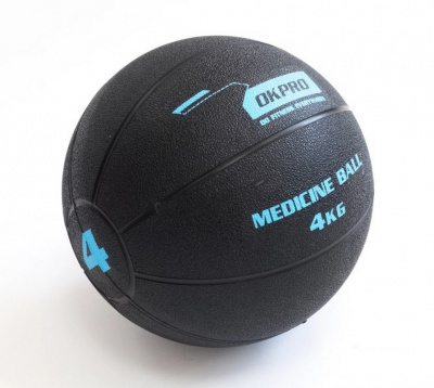 Мяч медицинский 4кг обрезиненный OKPRO OK1219A-4