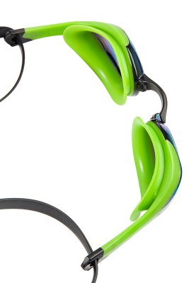 Очки для плавания Mad Wave Alien Rainbow M0427 29 0 10W зеленый