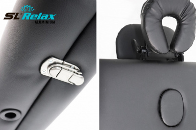 Массажный стол SL Relax Aluminium (black) Черный BM2723-1