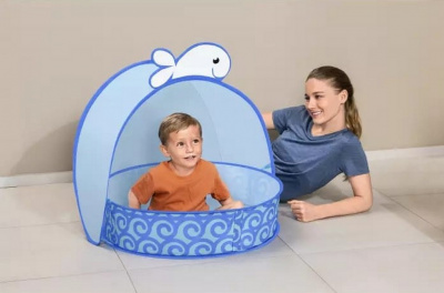 Детский бассейн 78х68x60см, от 2 лет Bestway Pop-Up n' Splash, с навесом 52577