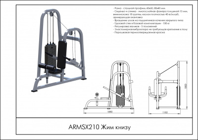 Жим к Низу ARMSX210 ARMS | Premium Fitness