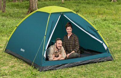 Палатка 4-местная, 240x200x135см, полиэстер 190Т, 600мм, 110гр/м2 РЕ Bestway Wander Dome 4 Tent 68143