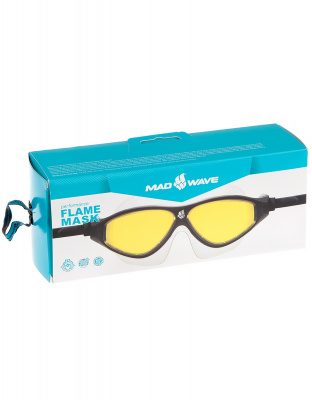 Маска для плавания Mad Wave Flame Mask M0461 02 0 06W желтый