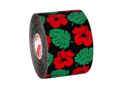 Кинезио тейп BBalance DESIGN 5x500 см Гаваи черный