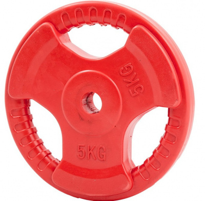 Диск обрезиненный цветной 3 Handle D26 5кг Profi-Fit