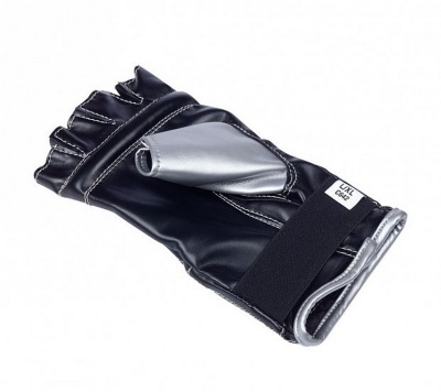 Перчатки снарядные (Шингарты) Clinch Bag Gloves Cut Finger C642 черно-серебристый