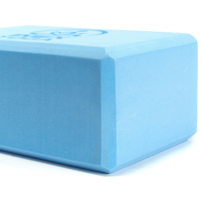 Блок для йоги 23x15x10см Inex Yoga Block EVA 4" YGBK-BL137 голубой с рисунком