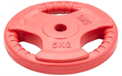 Диск обрезиненный цветной 3 Handle D26 5кг Profi-Fit