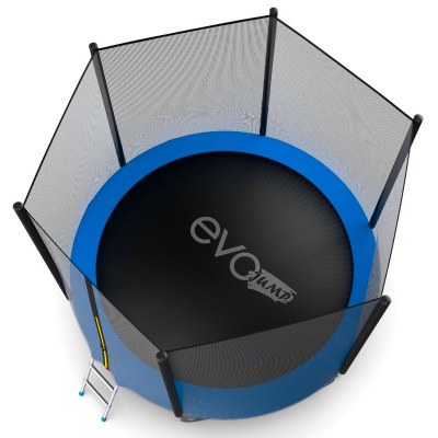 Батут с внешней сеткой и лестницей EVO Jump External 10ft, синий