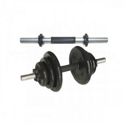 Гриф гантельный MB Barbell d30мм L370мм гайка Кетлера MB-BarM30-370В