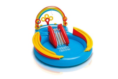 Игровой центр 297х193х135см Intex Радуга, с горкой 57453