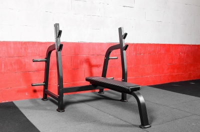 Олимпийская горизонтальная скамья для жима YouSteel F-302 | Premium Fitness