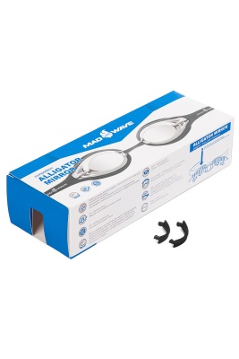 Очки для плавания Mad Wave Alligator Mirror M0427 14 0 01W черный