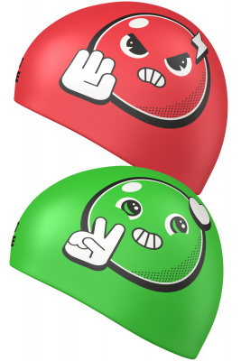 Силиконовая шапочка Mad Wave Reverse Smile M0554 38 0 00W Зеленый