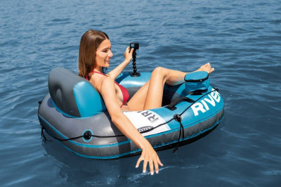 Надувной круг-кресло 140х132см, сручками, до 100кг Intex River Run 1 56843