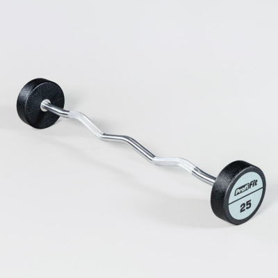 Набор изогнутых полиуретановых штанг LEVEL 10-30кг (шаг 5 кг, 5 шт) Profi-Fit